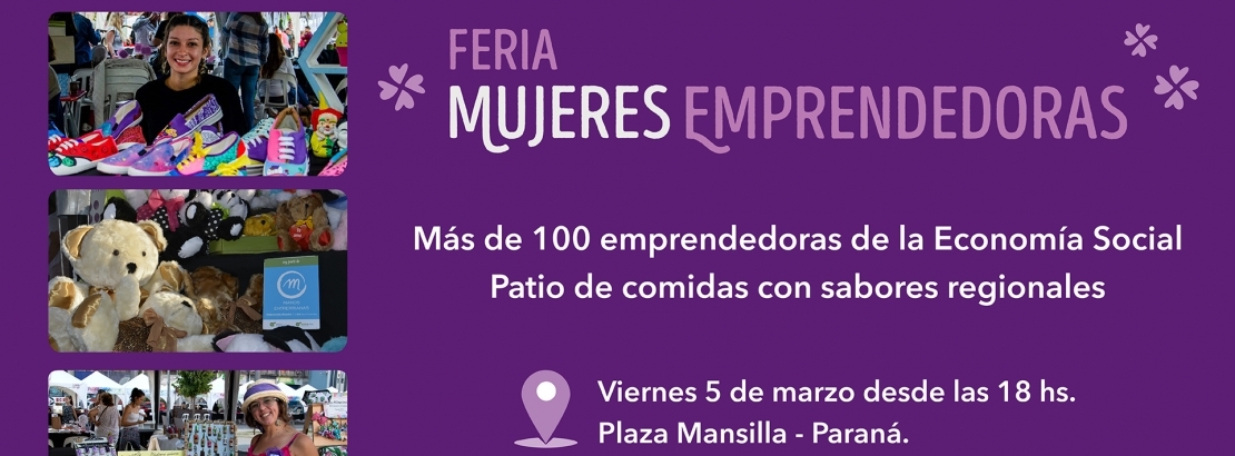 Este viernes se realizar una nueva edicin de la Feria Mujeres Emprendedoras de la economa social
