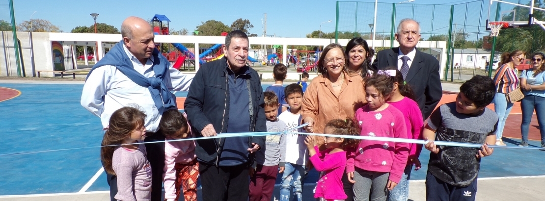 Se inauguró en General Galarza un playón multideportivo para promover el encuentro y la recreación de la comunidad