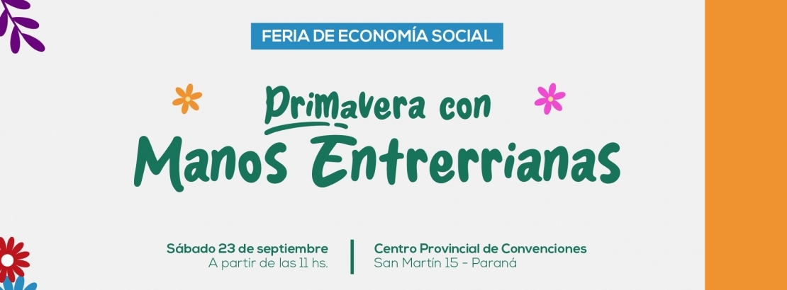 Este sábado se realiza la Feria de Economía Social Primavera con Manos Entrerrianas