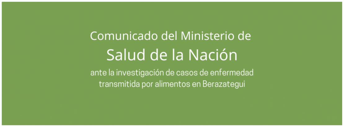 Ante la investigación de casos de enfermedad transmitida por alimentos en Berazategui