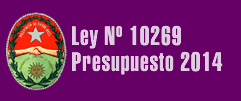 LEY Nº 10269 - PRESUPUESTO 2014
