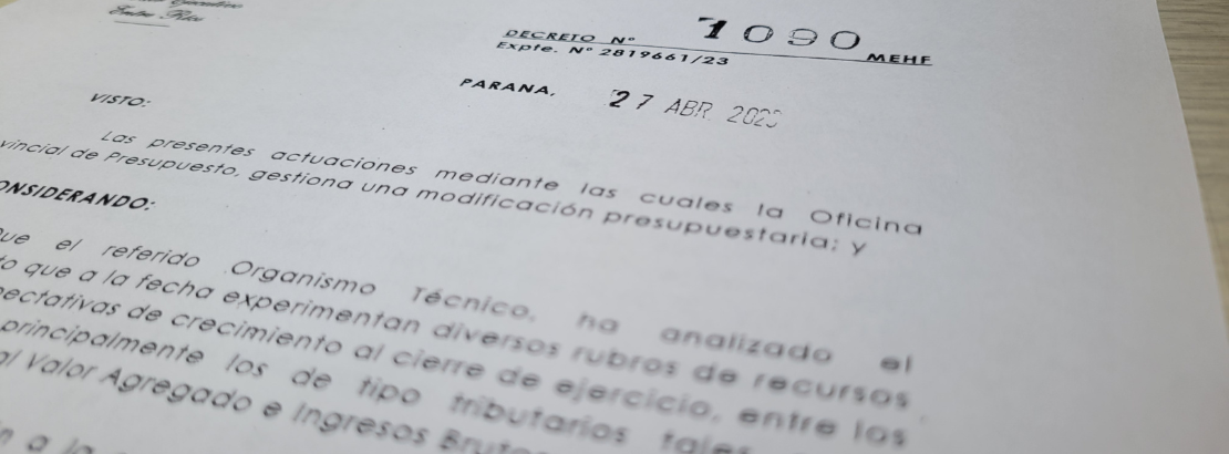 Decreto N°1090/23 - Ampliación presupuestaria 2023 - Municipios y Comunas