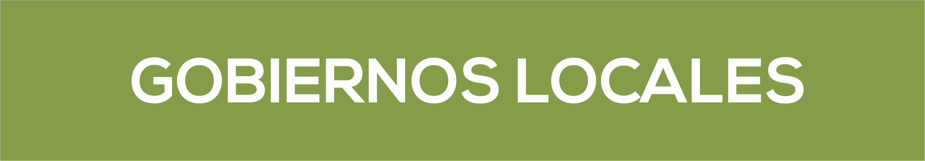 Gobiernos Locales