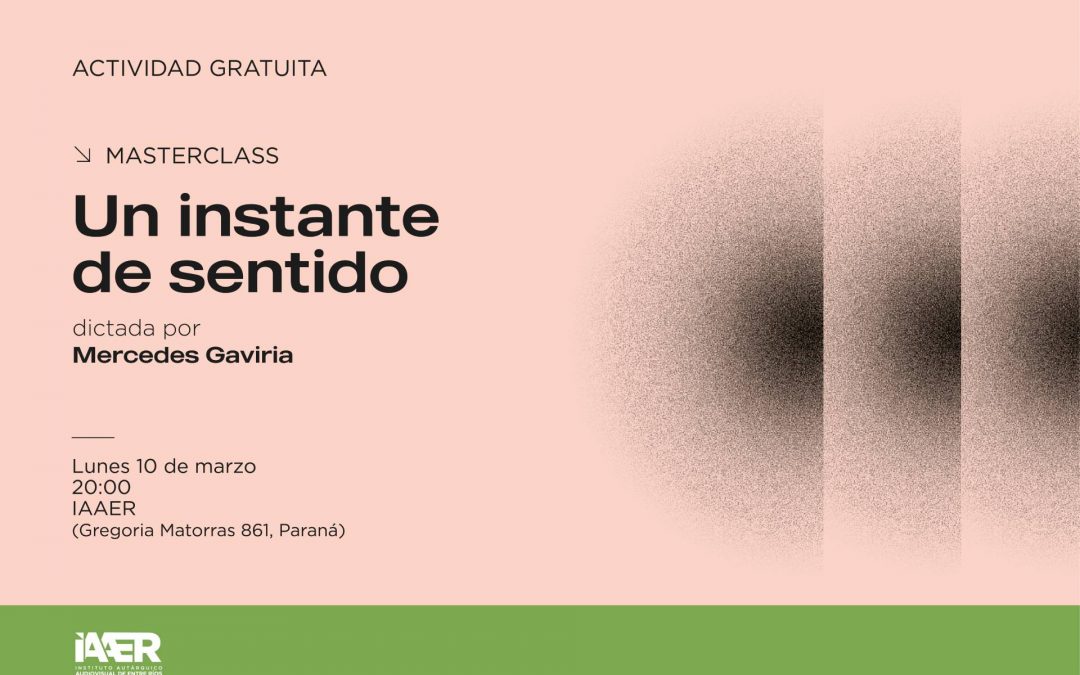 La sonidista y directora de cine Mercedes Gaviria dictará una masterclass en el IAAER