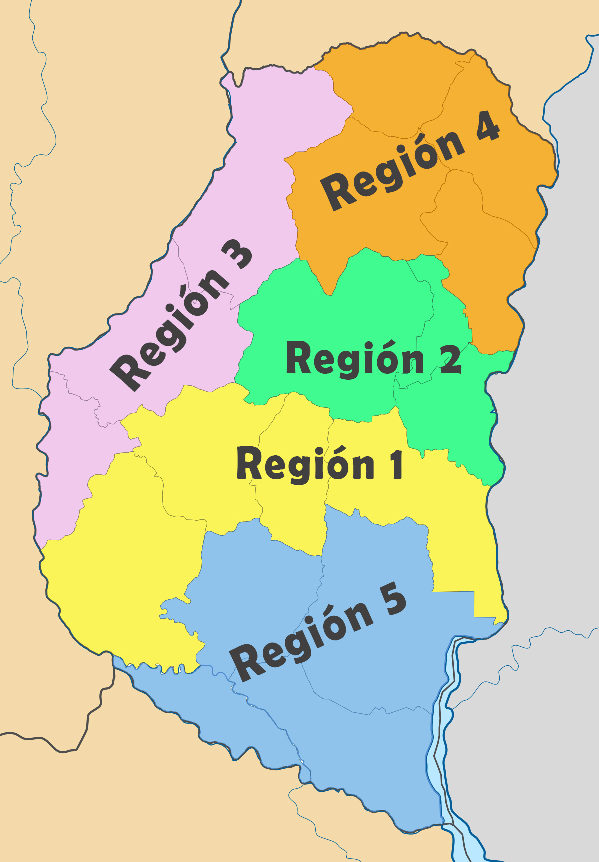 mapa con amor para presentación Milagros mapa regiones