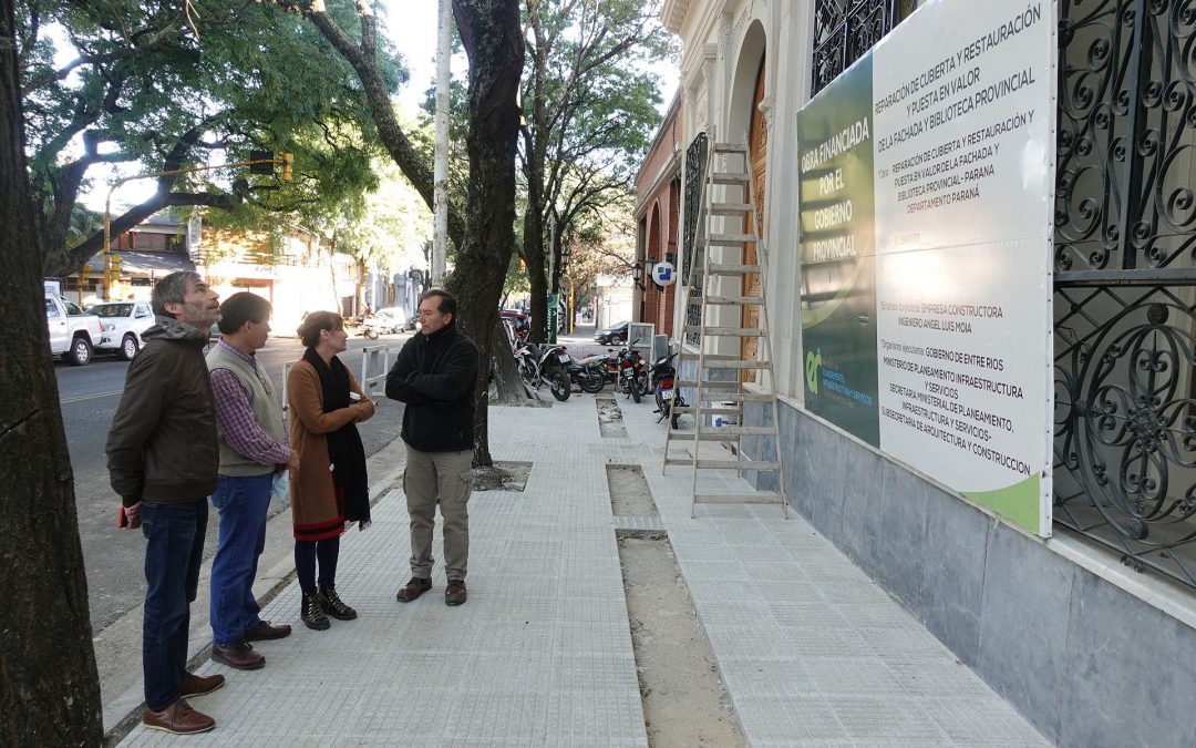 La obra de restauración y puesta en valor de la Biblioteca Provincial supera el 85 por ciento de avance