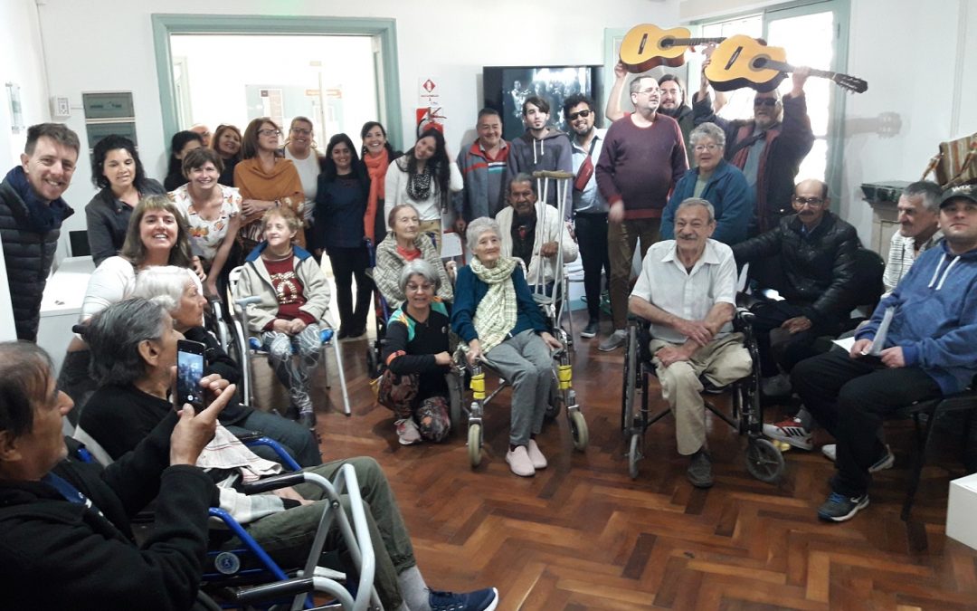 Se realizó una jornada de canciones y arte textil en el Museo Provincial Eva Perón