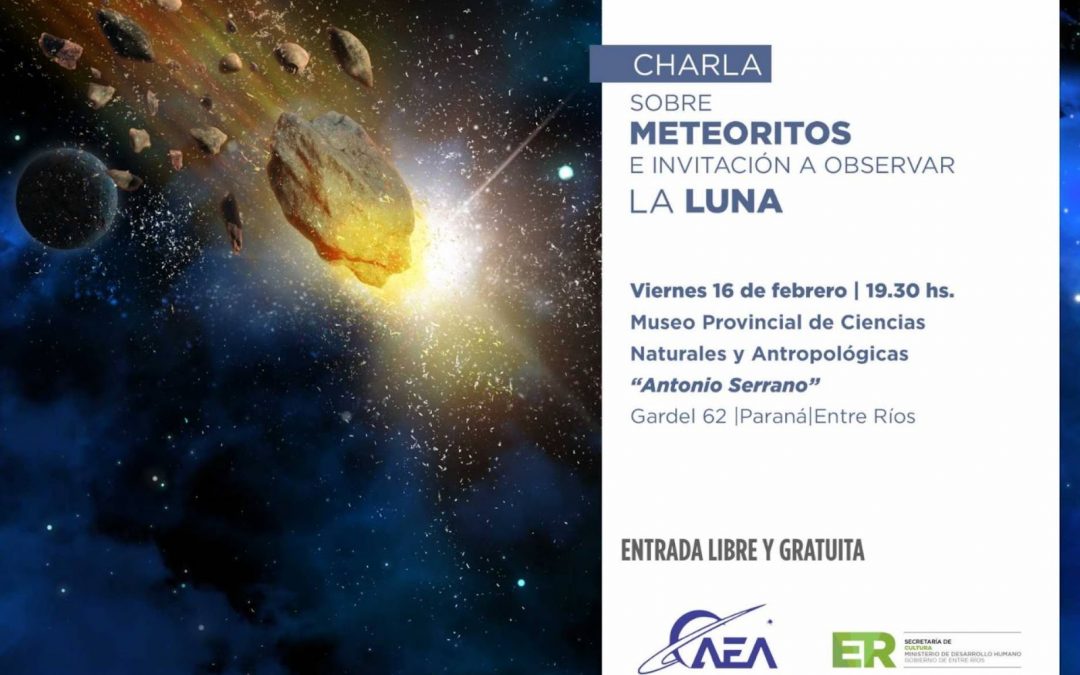 El viernes habrá una charla sobre meteoritos y el público podrá observar la luna con un telescopio