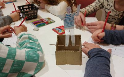 Chicas y chicos jugaron a ser artistas en el Museo de Bellas Artes