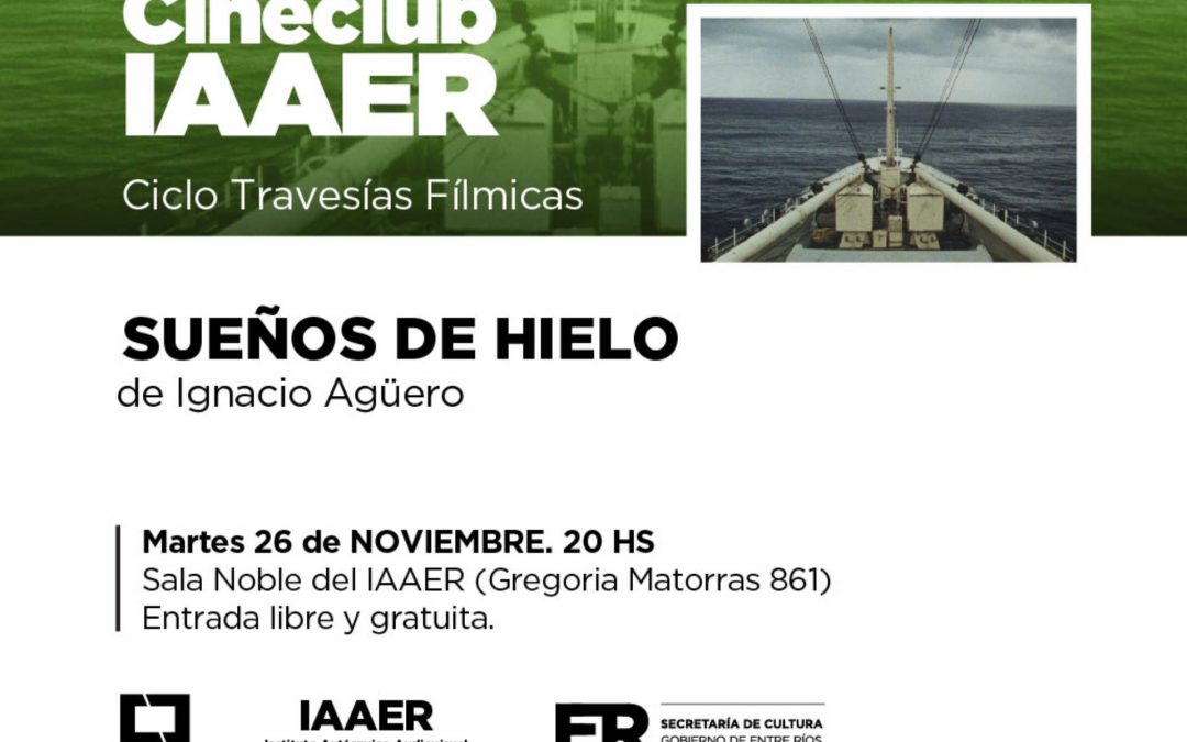Se realizará la proyección del Cineclub IAAER