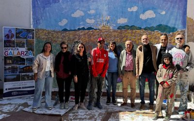 Con una pintura colectiva invitaron al próximo Encuentro Provincial de Muralismo