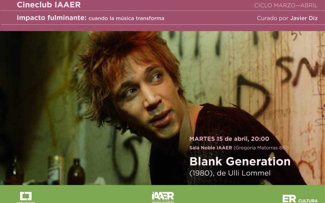 El IAAER invita a una nueva función del ciclo de Cineclub