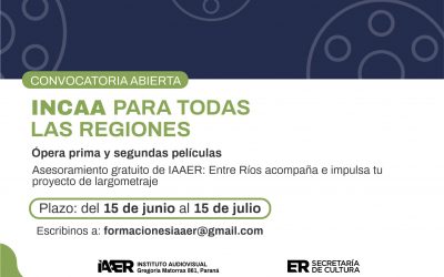 El IAAER brindará asesoramiento gratuito a realizadores audiovisuales de la provincia que participen de una convocatoria del INCAA