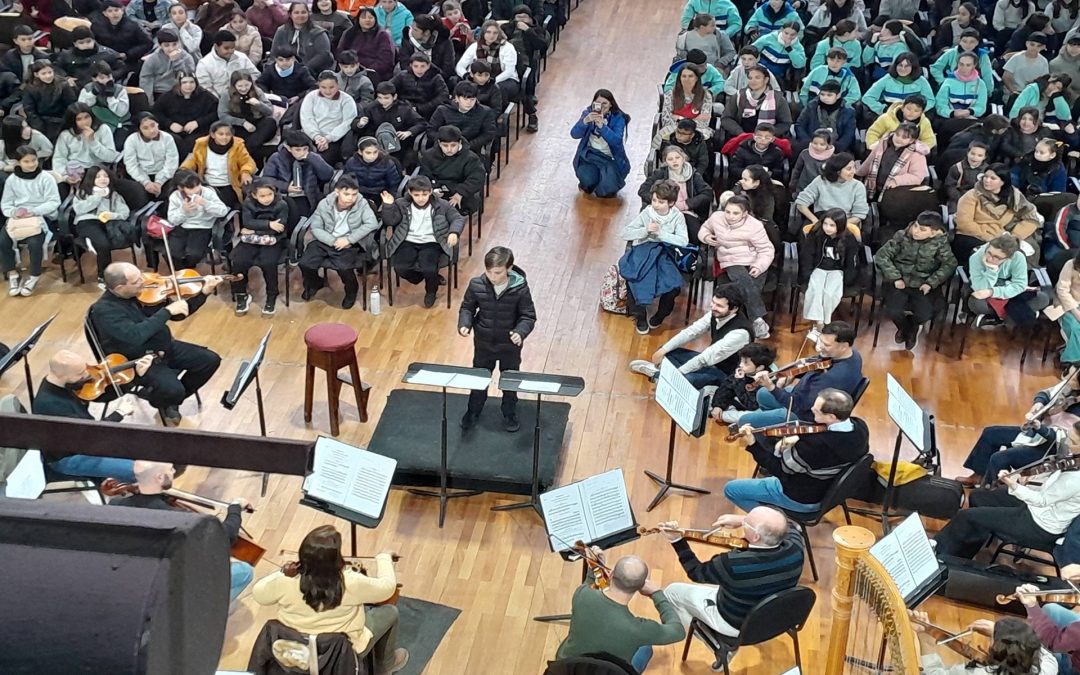 Más de 1500 gurises de escuelas entrerrianas participaron esta semana de los conciertos didácticos de la Sinfónica provincial