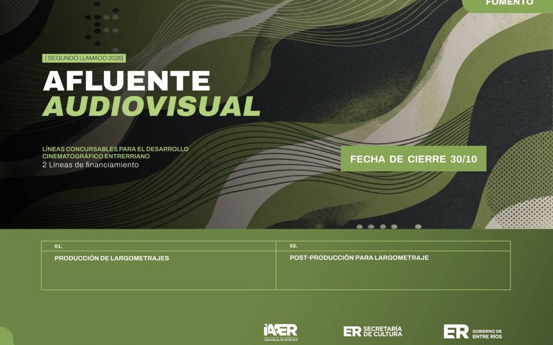 Lanzan la convocatoria del segundo llamado de Afluente Audiovisual