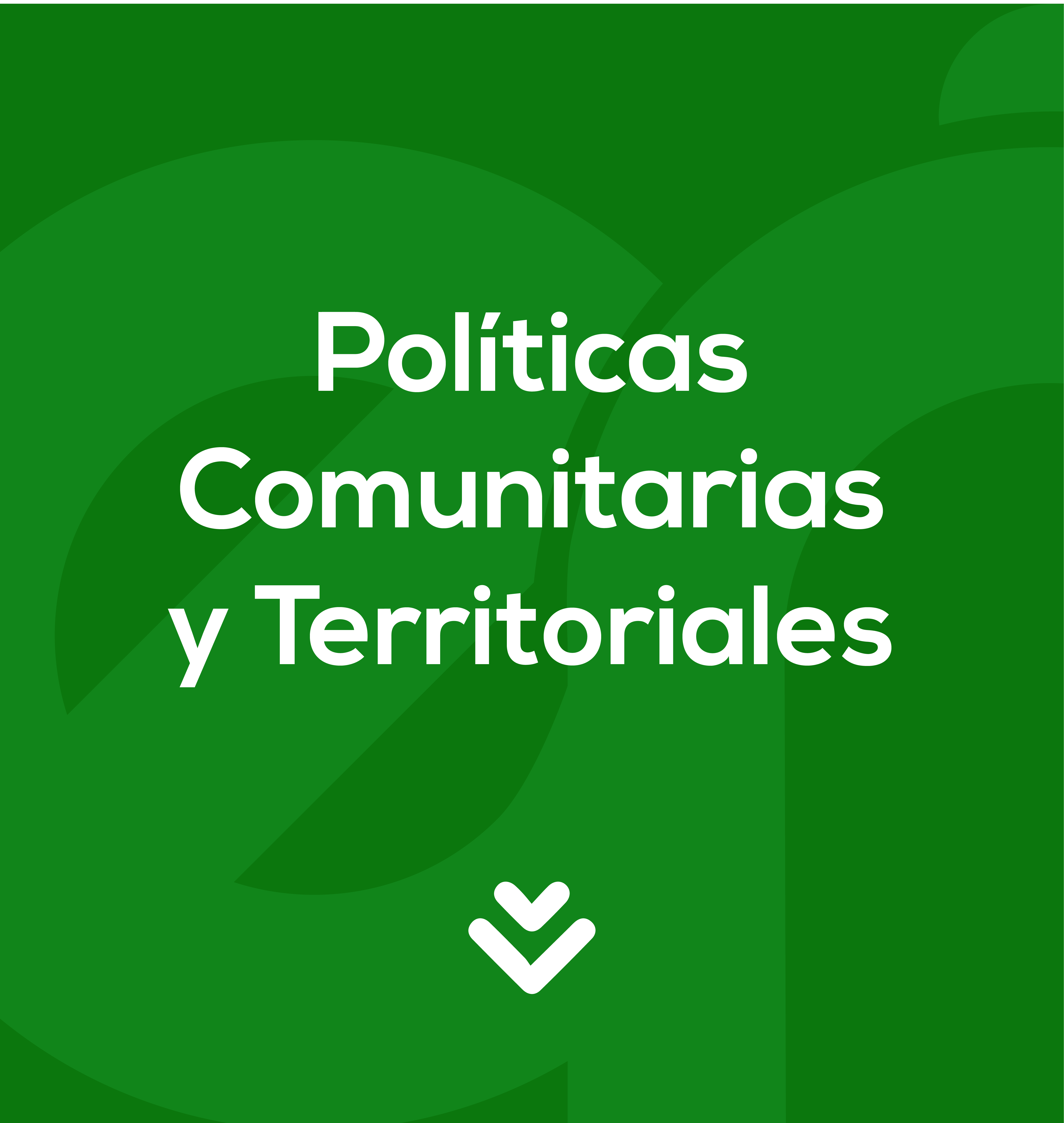 POLITICAS COMUNITARIAS Y TERRITORIALES