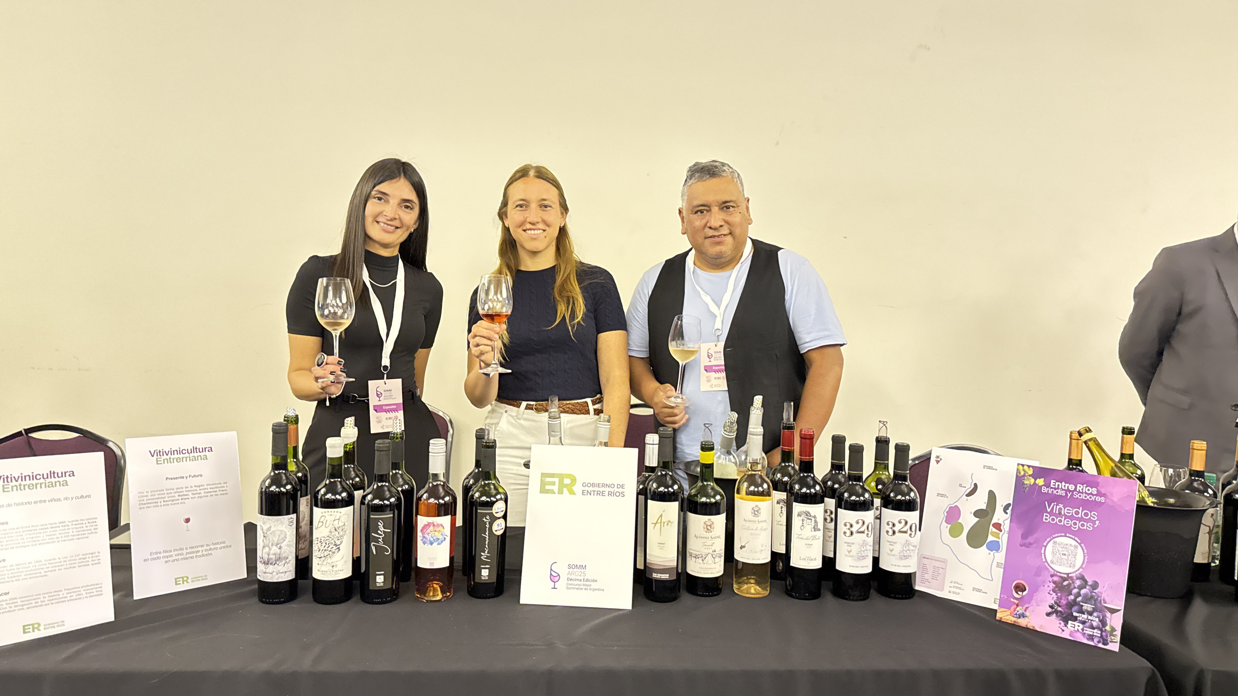 Entre Ríos presentó sus vinos por primera vez en el Concurso Nacional de Sommeliers