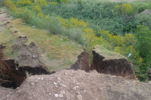 Se evalúan acciones para estabilizar las barrancas en Diamante