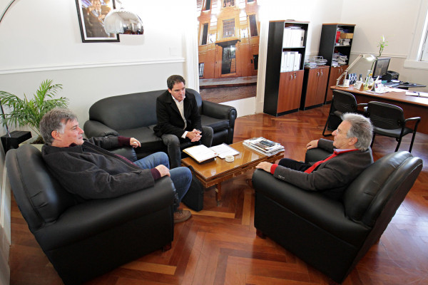 Continúan las reuniones con las autoridades electas de Larroque para trabajar en materia de obra pública