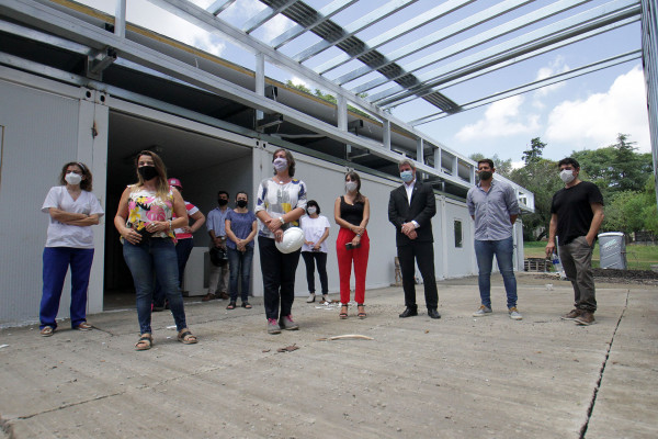 Ya se montan dos de los tres hospitales modulares que tendrá Entre Ríos