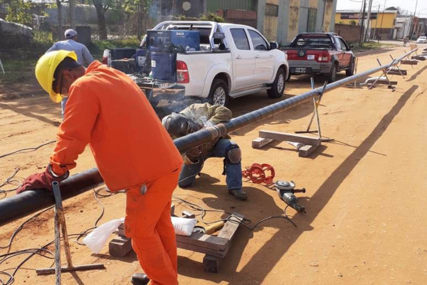 Comenzaron los trabajos de ampliación de la red de gas natural en Concordia