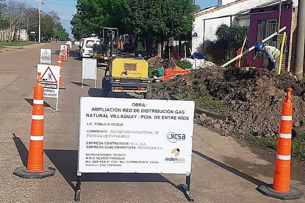 Dieron inicio los trabajos de ampliación de la red de gas natural en Villaguay
