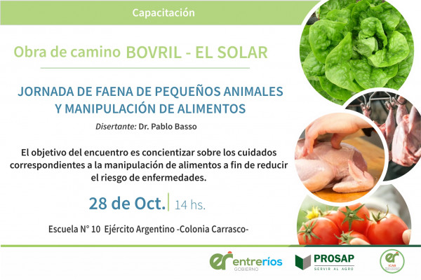 Continúan las capacitaciones en el marco de la obra del camino Bovril - El Solar que impulsa el gobierno provincial