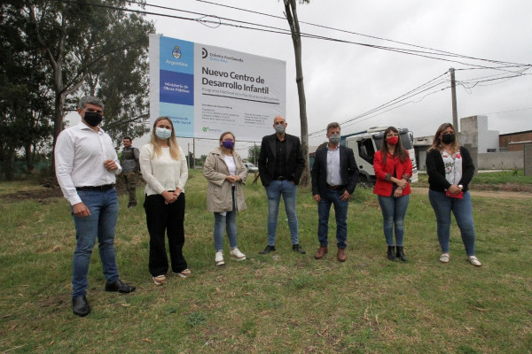 Iniciaron los trabajos del primer Centro de Desarrollo Infantil de la provincia en Colonia Avellaneda