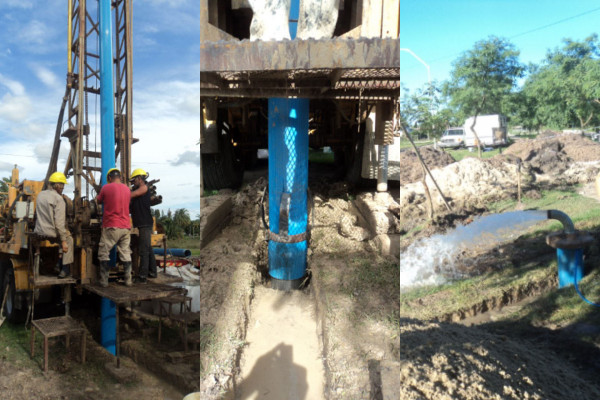 Se trabaja en una nueva perforación para agua potable para Lucas González