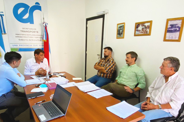 La provincia se reunió con el sector de transporte de carga de Concordia