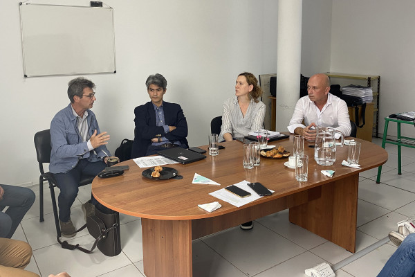 Representantes del BID y del Programa de Saneamiento avanzan en las obras para el tratamiento de aguas residuales