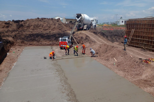 La planta de tratamiento de líquidos cloacales en El Potrero presenta más del 30 por ciento de avance