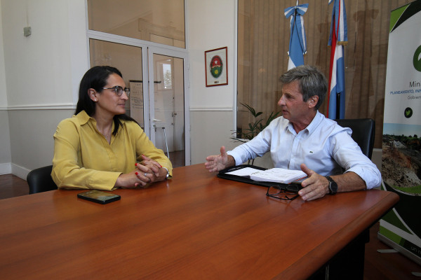 Articulan acciones para mejoras en el acceso al agua potable para juntas del departamento Nogoyá