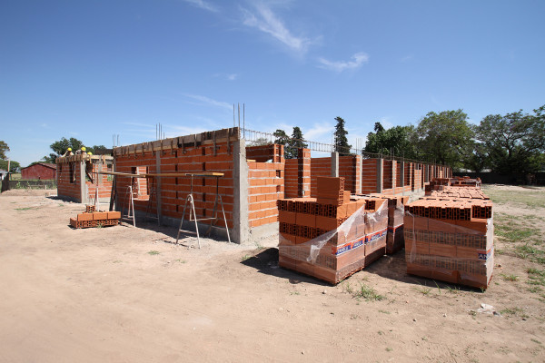 Avanza la construcción de la nueva Unidad Educativa de Nivel Inicial en el Barrio PROCREAR de Paraná