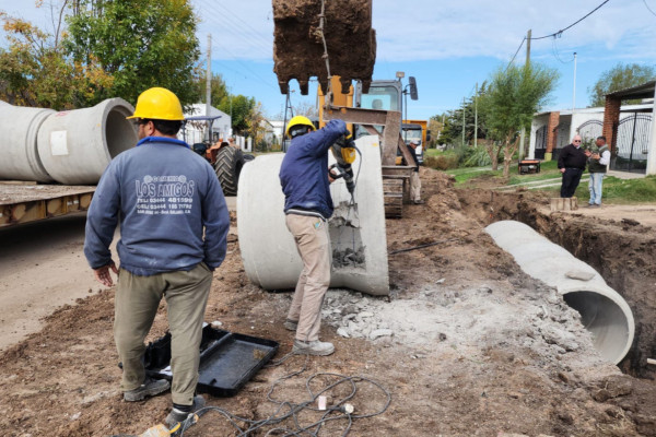La obra de la cuenca Ezpeleta de Victoria se encuentra al 95 por ciento de ejecución