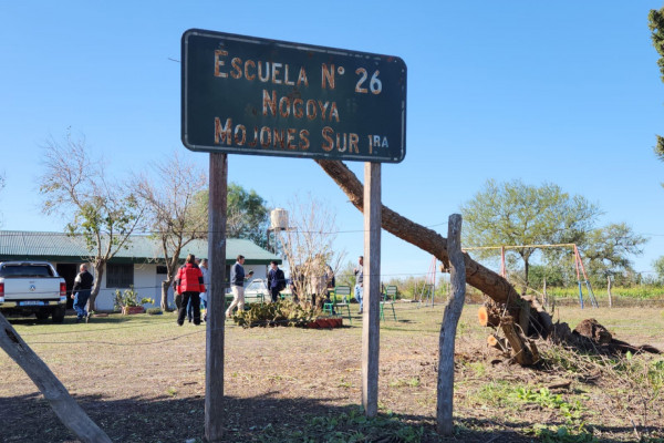 Autoridades provinciales recorrieron la obra que mejorará el sistema eléctrico de Mojones Sur