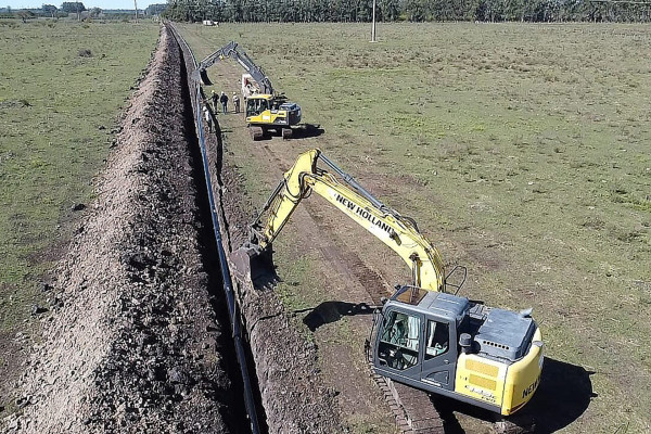 Avanza el gasoducto, la obra emblema de desarrollo gasífero