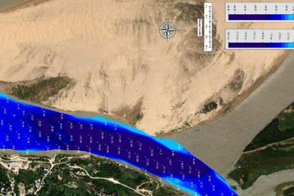 Se publicaron los resultados del estudio de calado del puerto de Diamante