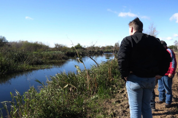 La Dirección de Hidráulica recorrió la Isla 9 de Villa Paranacito y el Arroyo Hondo en Ñancay