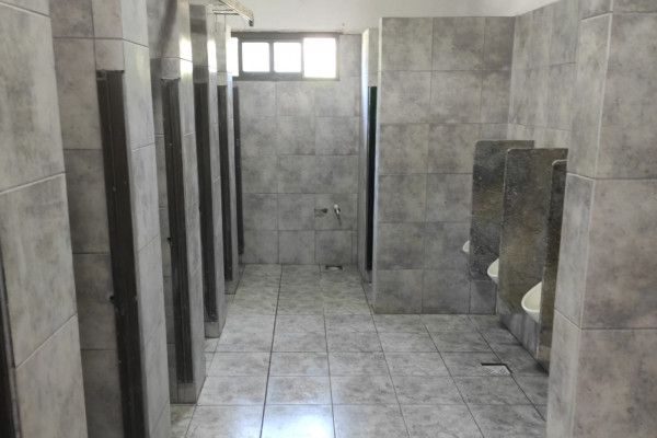 La obra de emergencia en la Escuela Centenario de San Salvador se encuentra en su tramo final