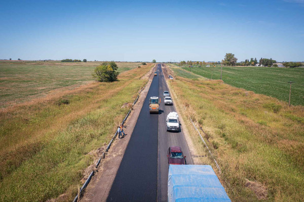 Avanzan los trabajos de rehabilitación de la ruta provincial 32