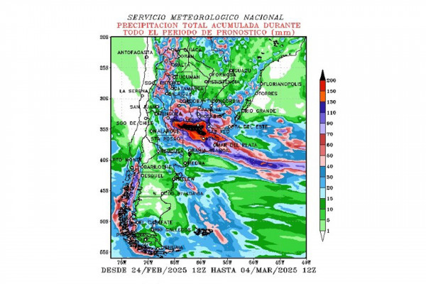 Se emitió un informe por abundantes lluvias para Entre Ríos