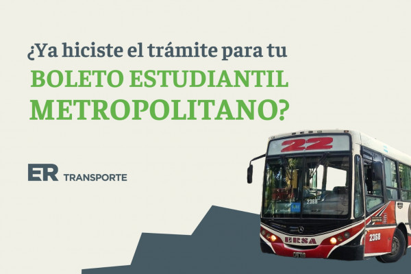 En solo 10 días el gobierno de Entre Ríos inscribió más 1600 estudiantes al beneficio boleto estudiantil