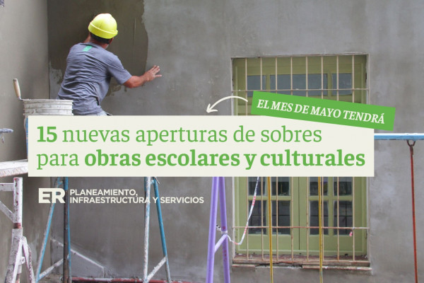 El ministro Schneider confirmó obras para 15 establecimientos de la provincia durante mayo