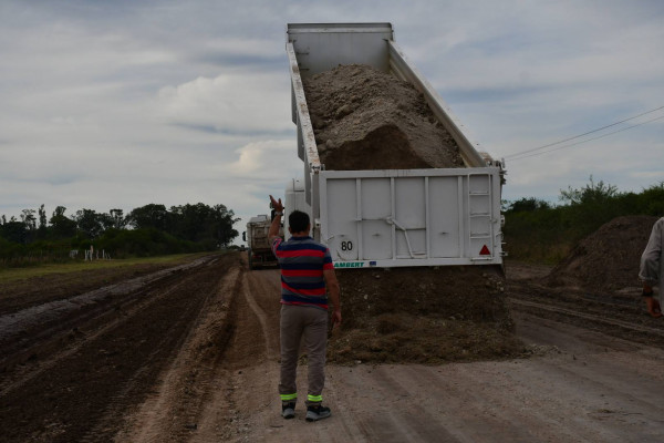 Avanzan los trabajos de mejora de la ruta provincial Nº 5, en Federal