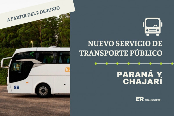 La provincia impulsa un nuevo servicio de transporte entre Chajarí y Paraná
