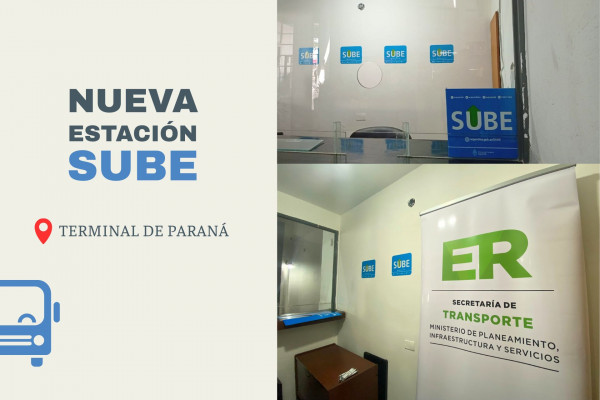 Nueva Estación Sube en la Terminal de Paraná