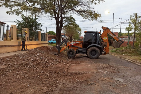 Se ejecuta una obra para prevenir riesgos sanitarios en la Escuela Gaucho Rivero de Paraná