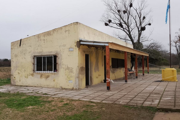 En Altamirano se ejecuta una obra para mejorar el comedor escolar de la Escuela Nº 61 Yapeyú