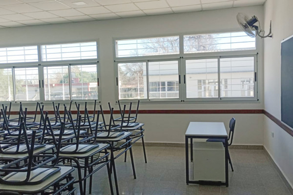 Finalizaron las obras en la escuela secundaria N° 3 Mariano Moreno de Libertador San Martín